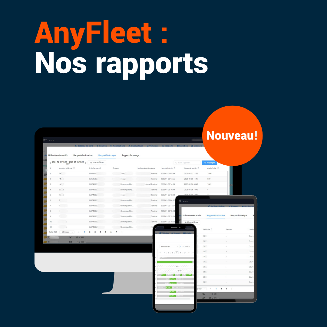 Les rapports sur AnyFleet : le guide ultime!